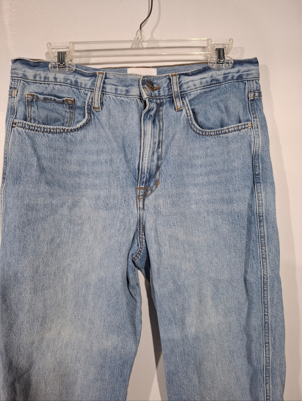 FRAME Denim Le Lounge High Rise Relaxed Cropped Jogger Jean in Chill - Size 29 - Picture 6 of 15